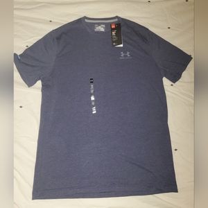 Men's Under Armour Crew Neck T Shirt Navy Blue